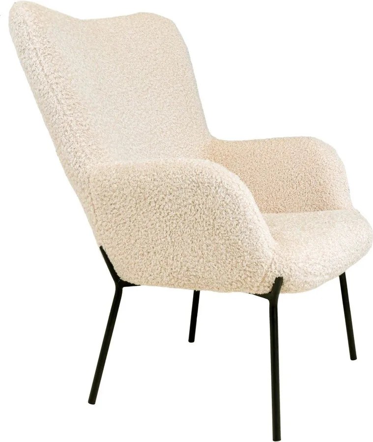 Kremowy fotel z imitacji futra Glasgow – Bonami Essentials