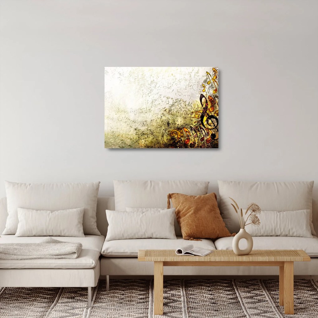 Obraz na szkle - Potęga muzyki (70x50 cm)