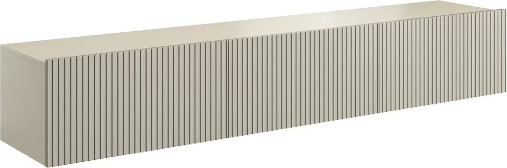 Szafka RTV Nicole 200 cm wisząca z szufladą - kaszmir mat