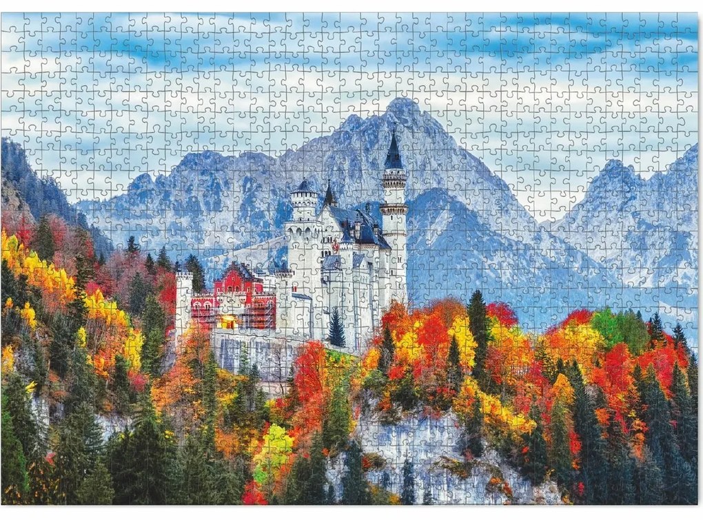 Puzzle Dodo Zamek Neuschwanstein, 1000 elementów