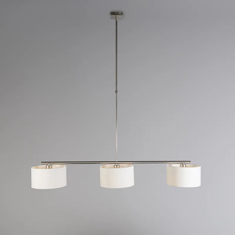 Nowoczesna lampa wisząca biała okrągła - VT 3 Nowoczesny Oswietlenie wewnetrzne