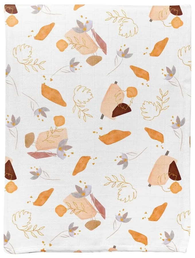 Biały koc dziecięcy muślinowy 75x100 cm Boho – Mijolnir