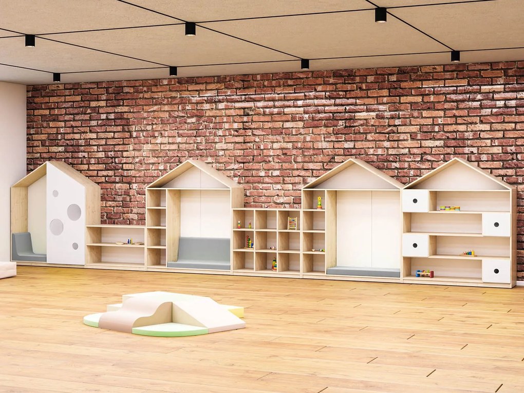 Domek - biblioteczka Feria klon