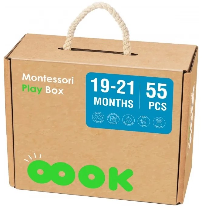 Tooky toy box pudełko xxl montessori edukacyjne 7w1 sensoryczne 19-21 mies.