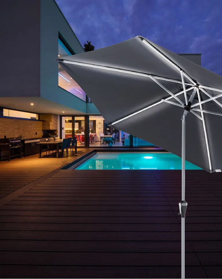 Doppler ACTIVE parasol ogrodowy 300 cm antracyt