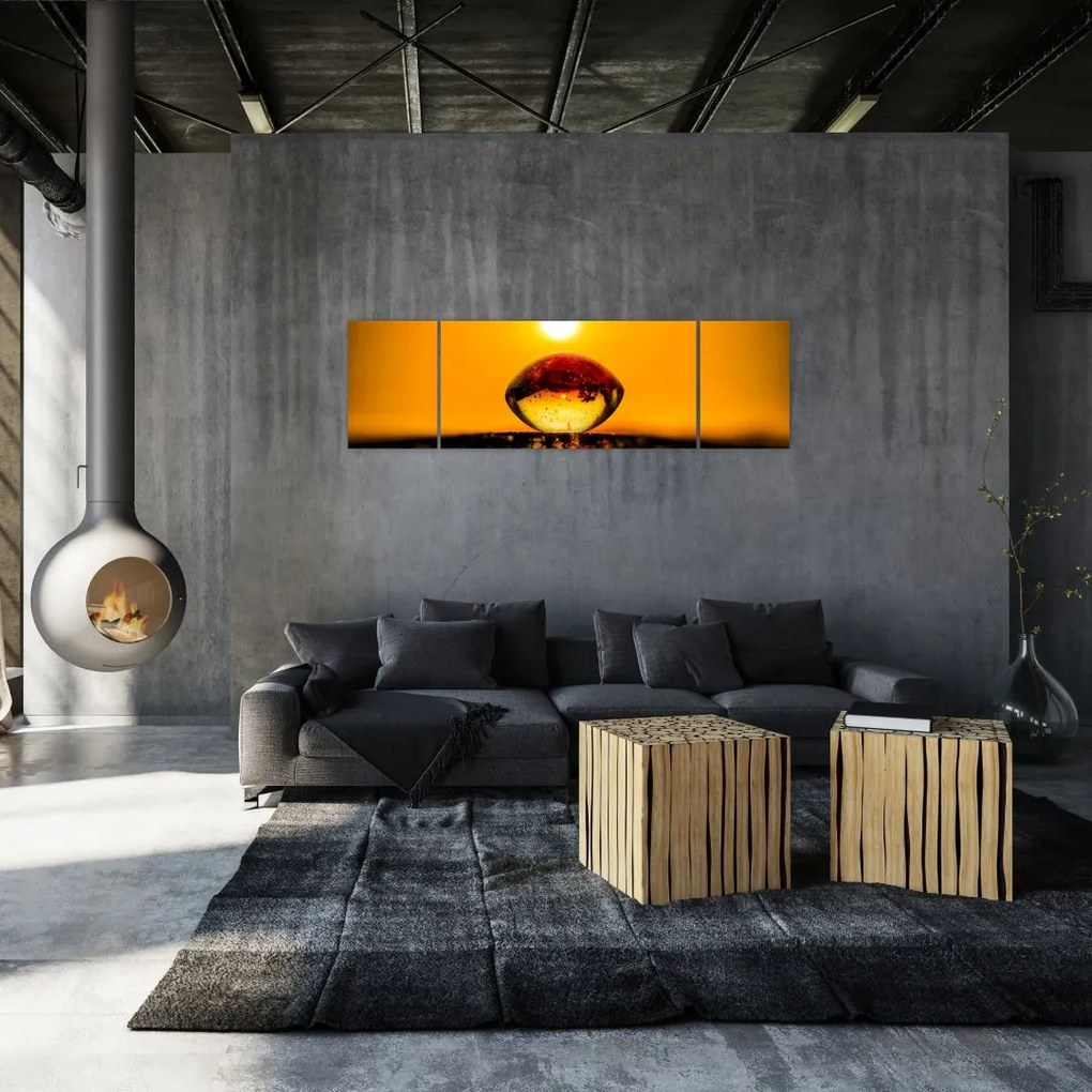Obraz szklanej kropli (170x50 cm)