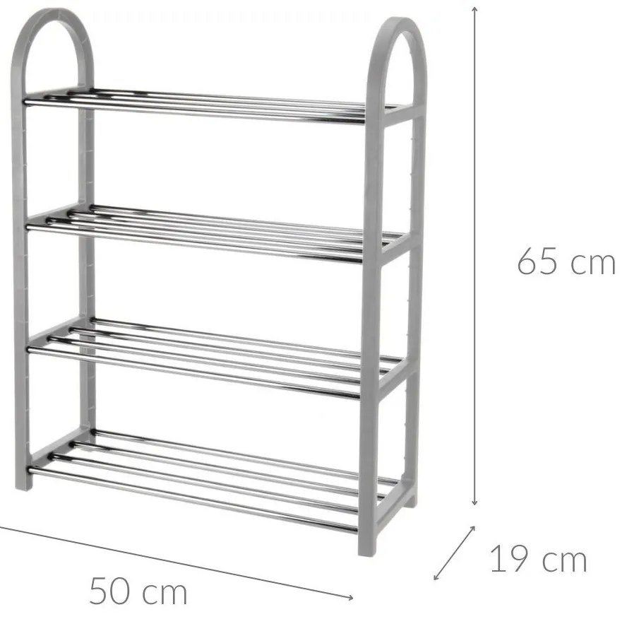 Stojak na buty, obuwie, regał 4 poziomy