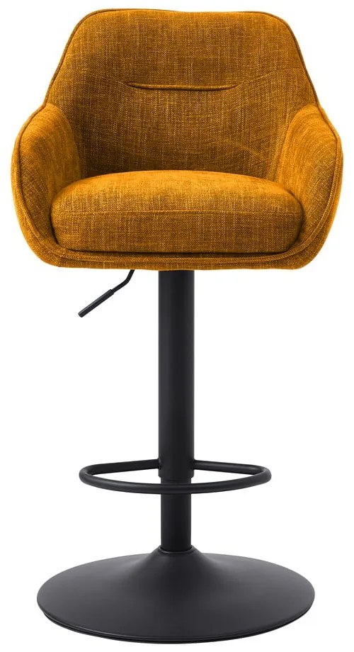 Pomarańczowe hokery zestaw 2 szt. (wysokość siedziska 69 cm) Avola – Unique Furniture