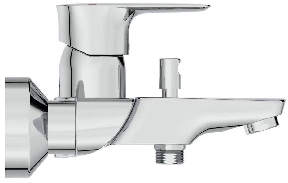 Wannowa bateria ścienna w kolorze srebra z połyskiem Connect Air – Ideal Standard