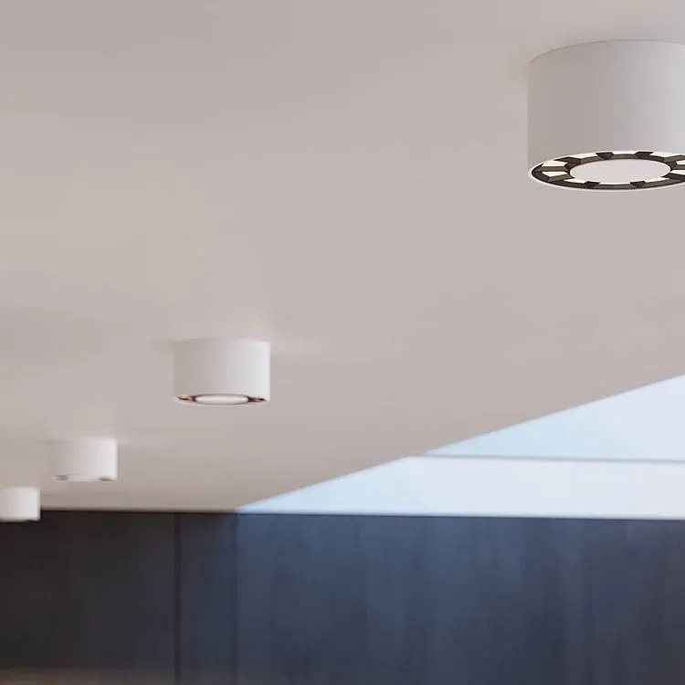 Biały okrągły spot sufitowy LED - A419-Pavla