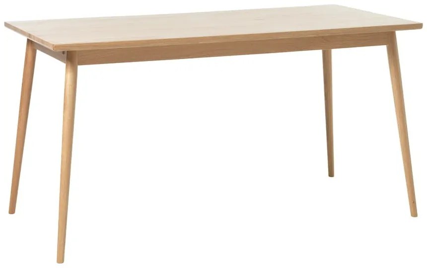 Rozkładany stół z blatem w dekorze dębu w naturalnym kolorze 150x90 cm Barrali – Unique Furniture