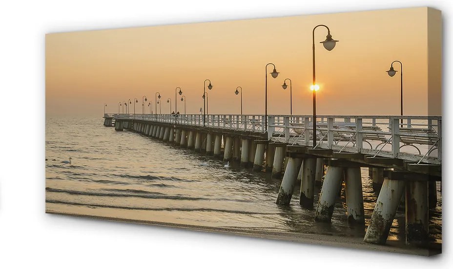 Obraz na płótnie Klasyczne Molo w Gdańsku