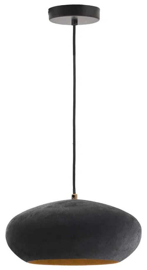 Czarna lampa wisząca z metalowym kloszem ø 30 cm Inda – Kave Home