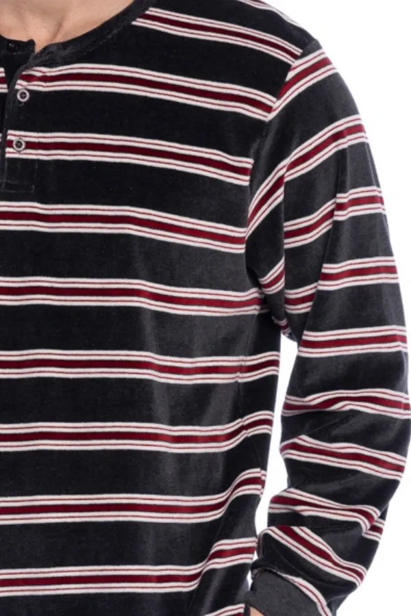 Ciepła piżama męska ARLINDO L Brązowy