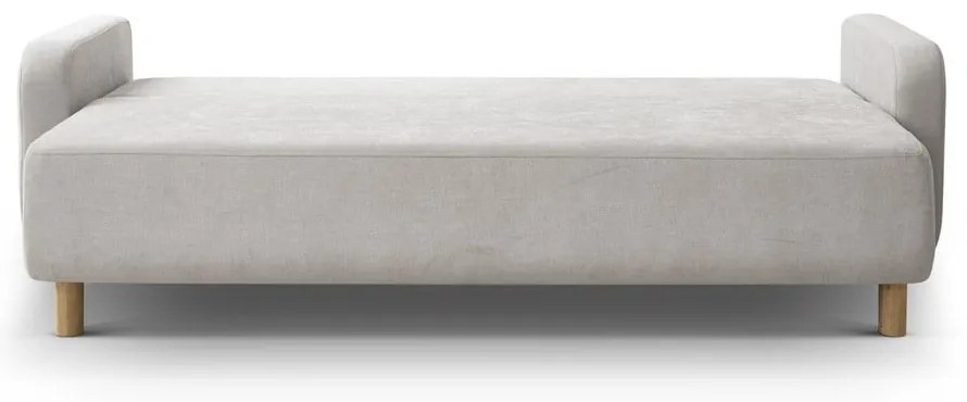 Beżowa rozkładana sofa ze schowkiem 231 cm Elen – Micadoni