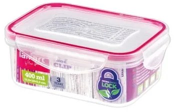 Lamart LT6006 plastikowy pojemnik z klipsem, 400 ml, 0,4 l
