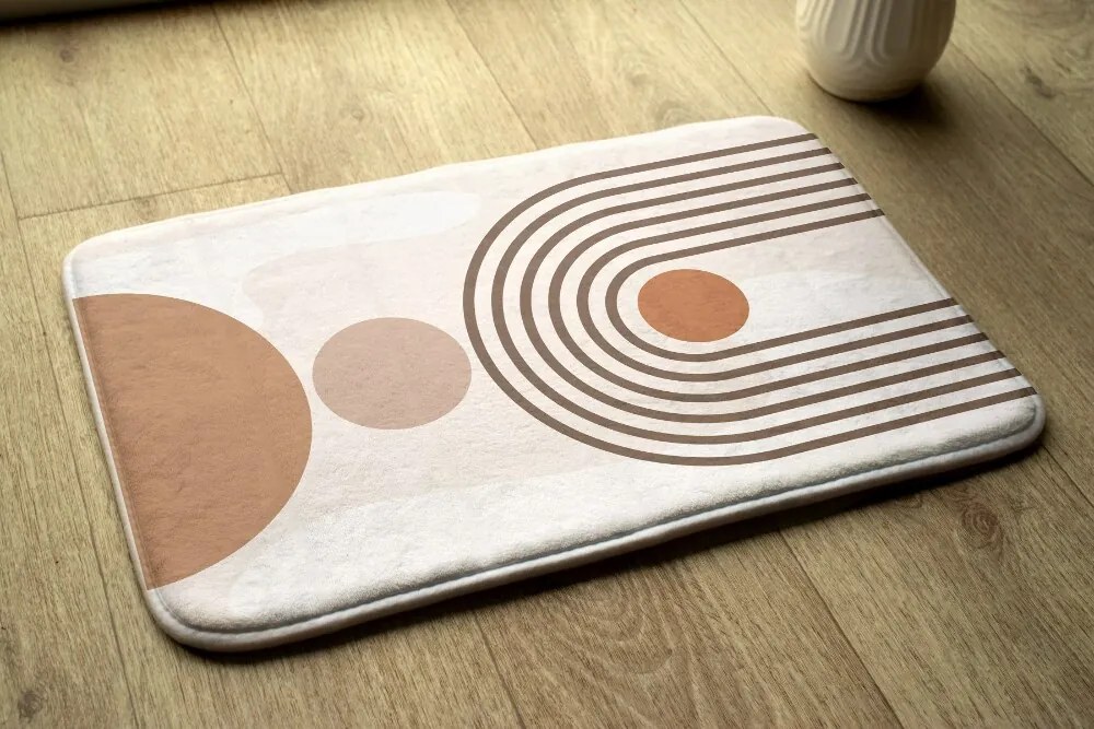 Antypoślizgowy dywanik łazienkowy Antypoślizgowy dywanik łazienkowy Geometryczna Abstrakcja