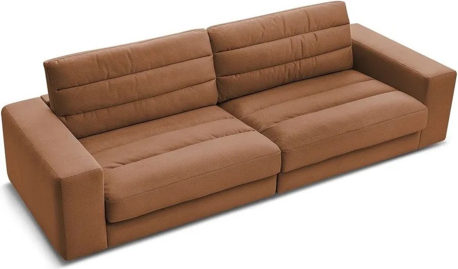 Pomarańczowa aksamitna sofa 276 cm Sierra – Bobochic Paris