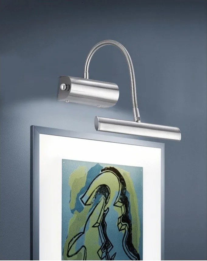 Kinkiet LED z elastyczną konstrukcją/ze ściemniaczem w kolorze srebra Curtis – Trio