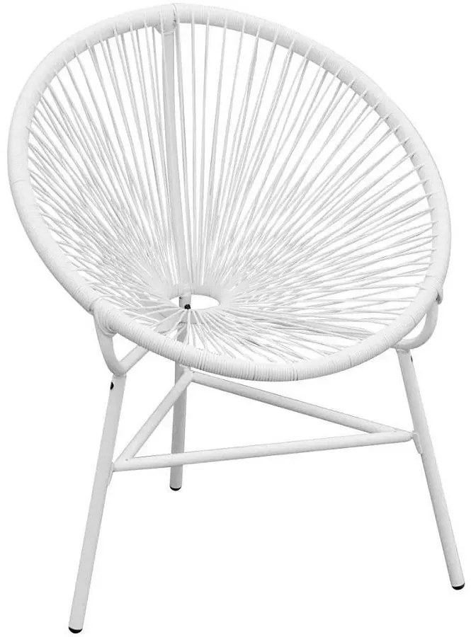 Białe krzesło ogrodowe acapulco M6-T23