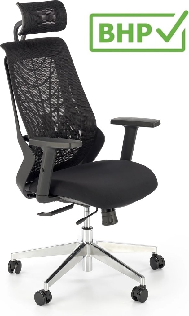Ergonomiczny fotel biurowy Geronimo, zgodny z normą BHP