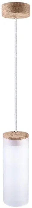 Biała lampa wisząca zwis tuba - 5X S236 A4-A07