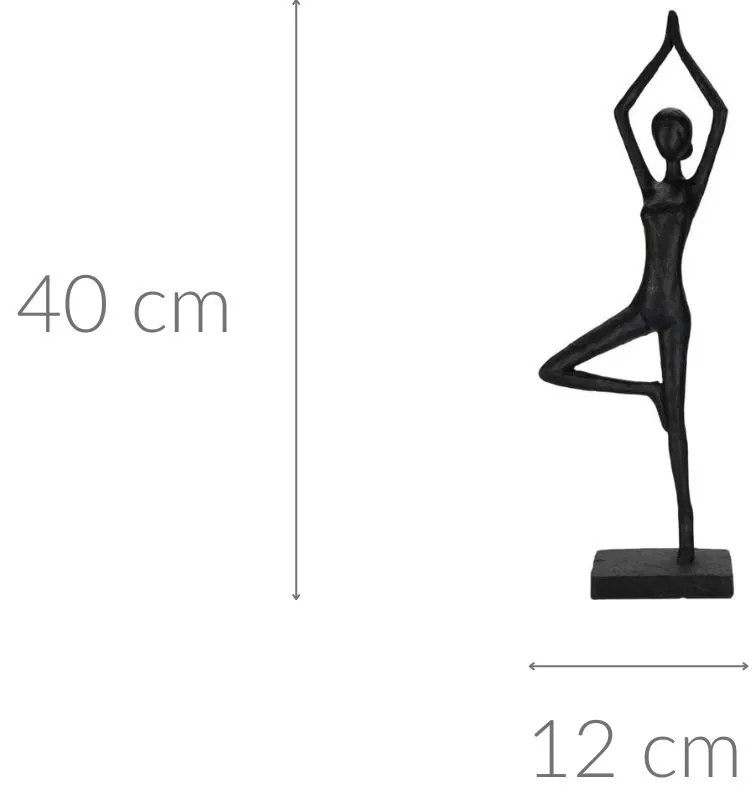 Figurka joga Vrksasana, wys. 40 cm