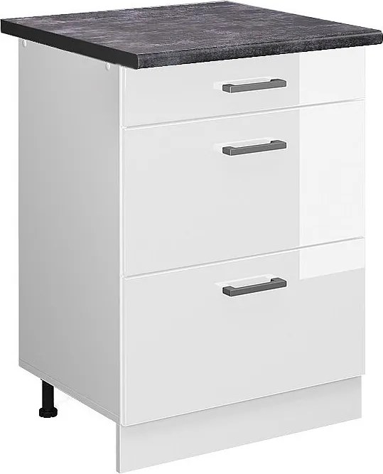Szafka dolna do kuchni biały wysoki połysk 60x60x81.6 r-line