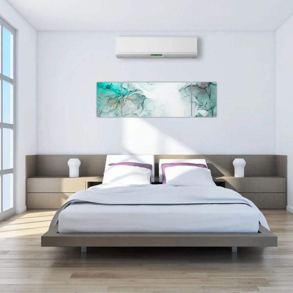 Obraz - Atramentowa abstraakcja 2 (170x50 cm)