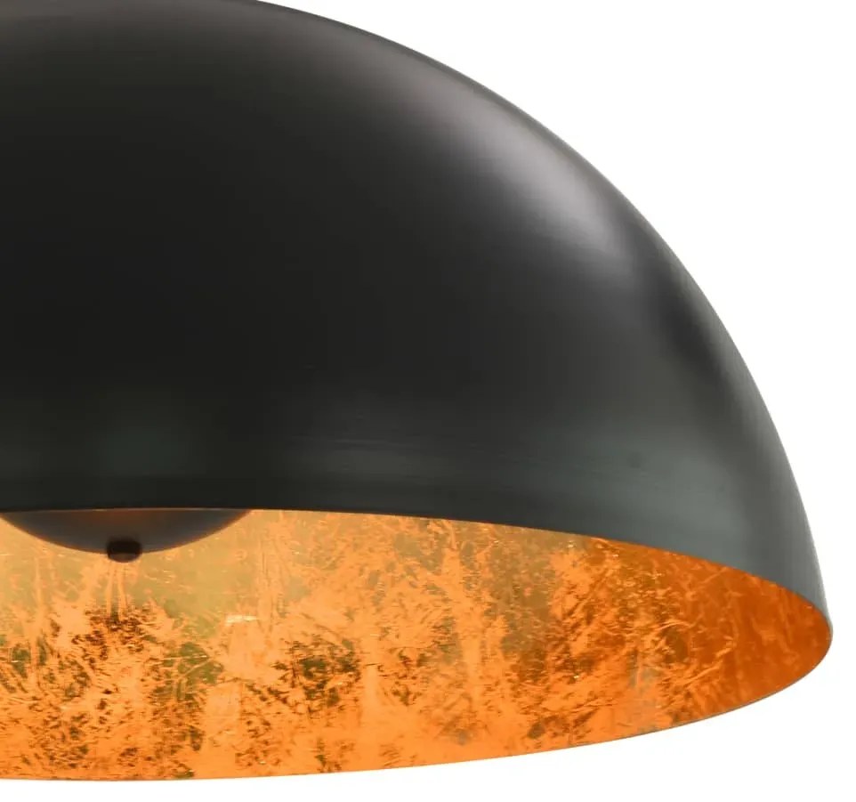 Czarno-złote lampy wiszące nad stół 2 sztuki - 4X EX105 H9-A34