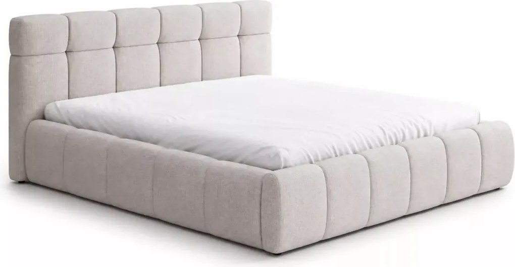 Eleganckie łóżko do sypialni Melissa 140x200 / 160x200 / 180x200 z systemem regulacji wysokości materaca