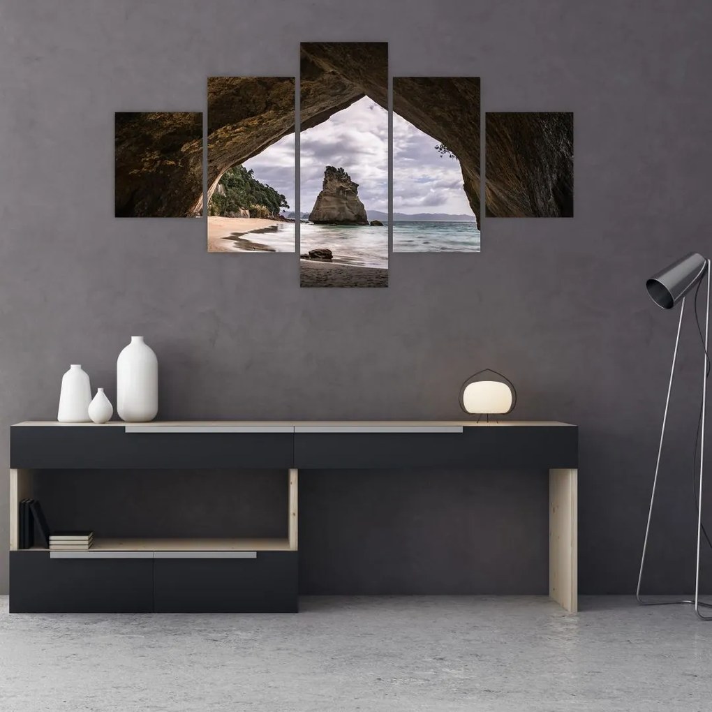 Obraz z jaskini, Nowa Zelandia (125x70 cm)