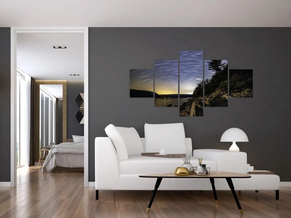 Obraz - niebo podczas zachodu słońca (125x70 cm)