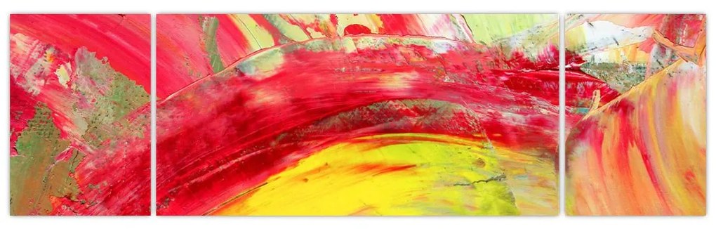 Obraz abstrakcji - malarstwo (170x50 cm)