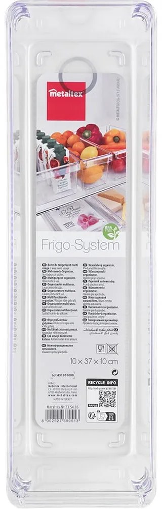 Plastikowy organizer do lodówki 37x10 cm – Metaltex