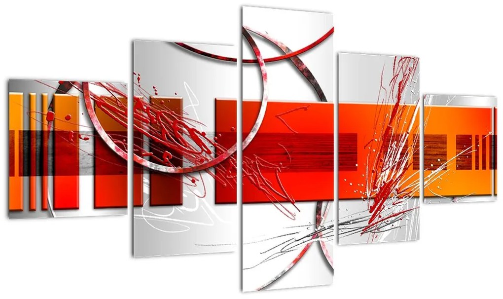 Abstrakcyjny obraz (125x70 cm)
