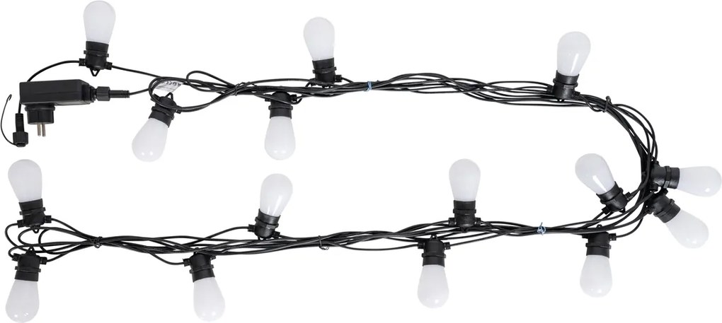 Inteligentny LEDowy sznur świetlny 15 metrów 15 świateł opal RGBW IP44 - Chill