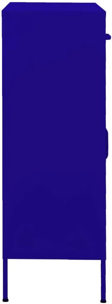 Granatowa metalowa szafka gospodarcza z 2 szufladami G6-C29