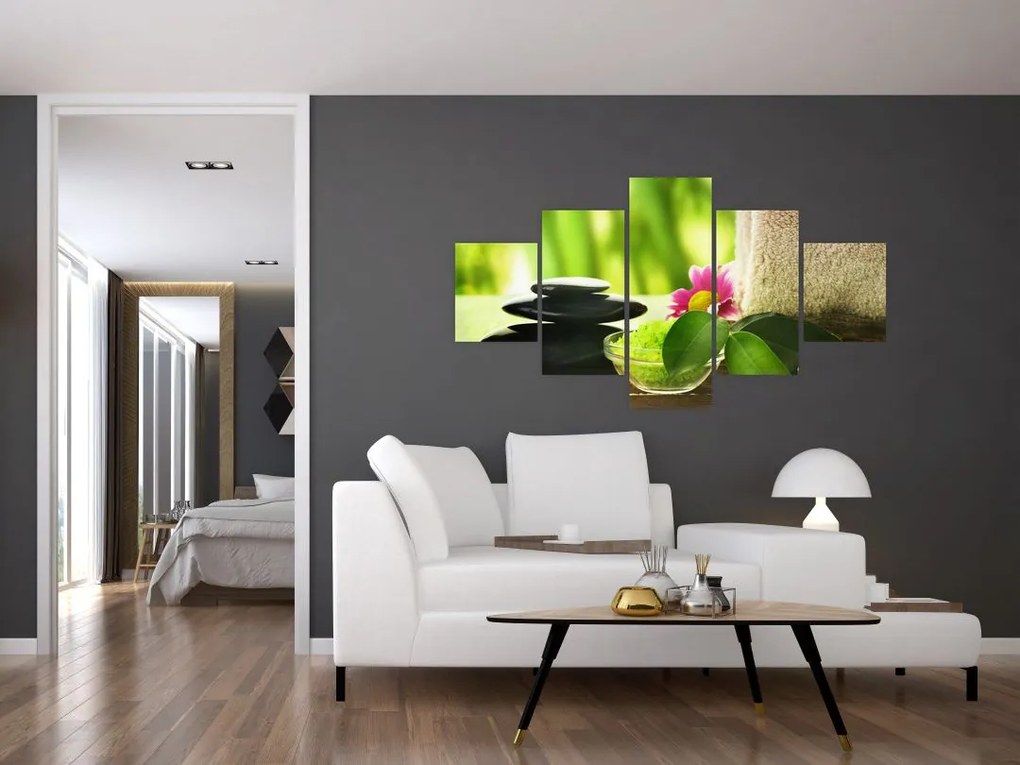 Obraz narzędzi do masażu (125x70 cm)