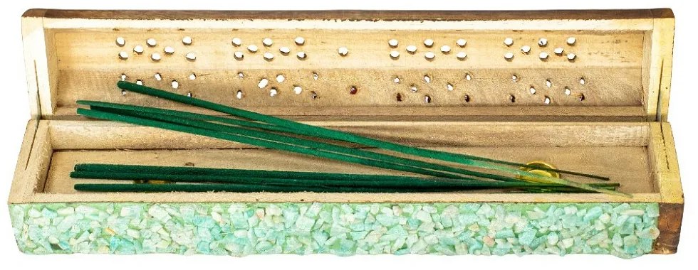 Arome Elements pudełko drewniane na kadzidełka, 10 szt., Ziemia