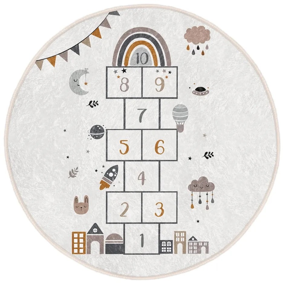 Kremowy dywan dziecięcy ø 80 cm Comfort – Mila Home