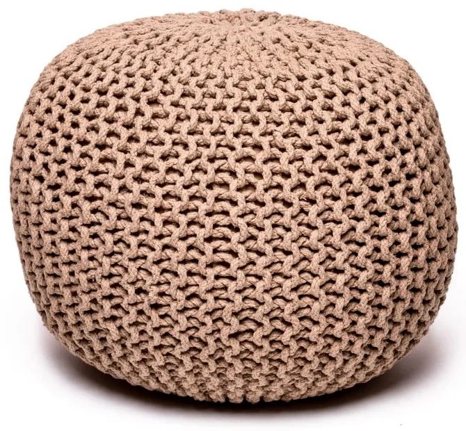 Piaskowobrązowy puf Bonami Essentials Jagger