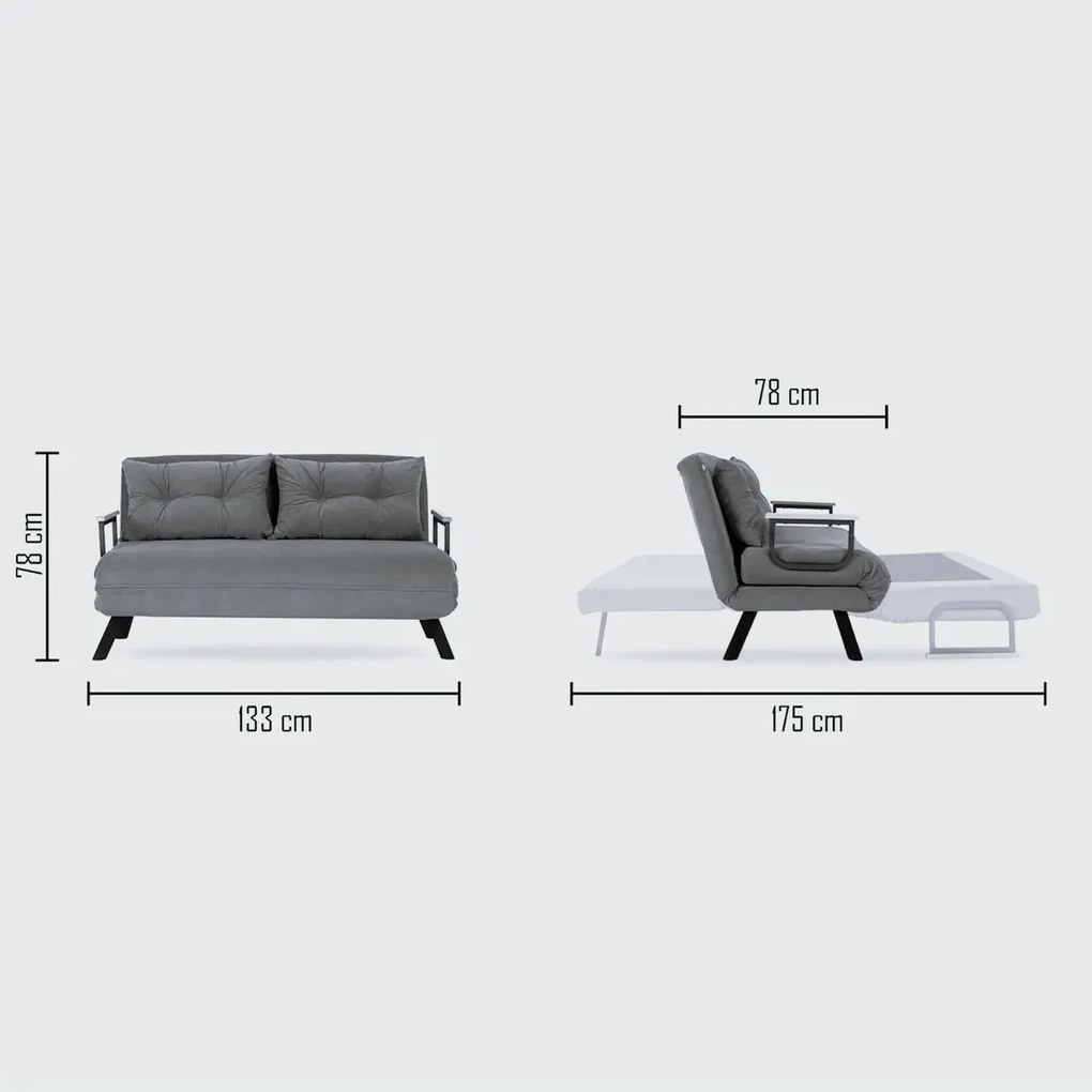 Rozkładana sofa Sando 2 Cream
