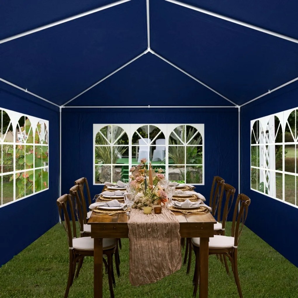 Namiot imprezowy NEAPOL, 3x6m, niebieska Jurhan