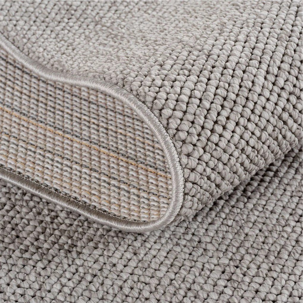Dywan nowoczesny Helix jednobarwny szary  80 cm x 250 cm