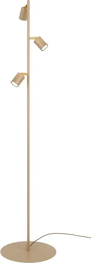 Beżowa metalowa lampa podłogowa T2-M63