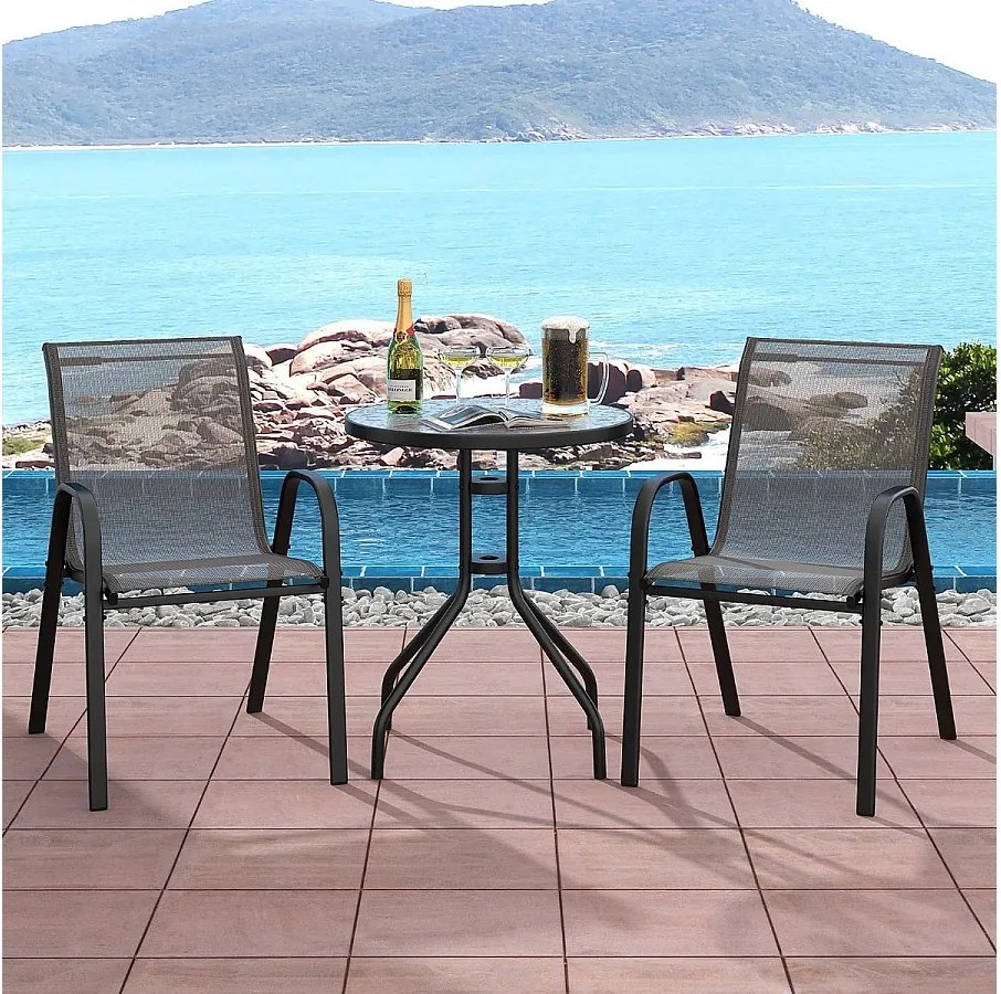 Zestaw Meble ogrodowe Mebla na balkon Stolik + 2x krzesło