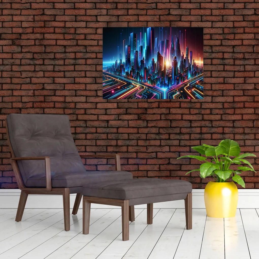 Obraz - Miasto przyszłości (70x50 cm)