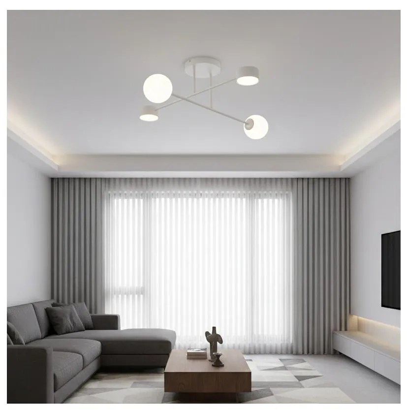 Przysufitowy żyrandol HOLON 2xG9/8W/230V + 2xGX53/12W szary