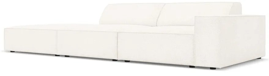 Beżowy narożnik (lewostronny) z materiału bouclé Jodie – Micadoni Home